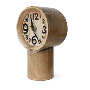 Horloge rétro en céramique crème 23,5cm - HKLIVING