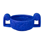 Plat centre de table en terre cuite bleu 25x20cm Centrotavola - Seletti