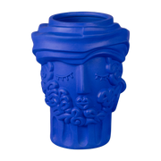Vase Man cara de terracota azul 33cm - Seletti