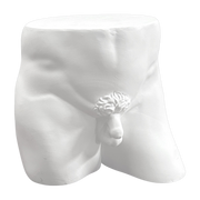 Men's side table in white cement 49. 9x38. 5x45cm Piece of me - Seletti