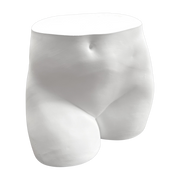 Women's white cement side table 50x37x45cm Piece of me - Seletti