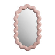 Pink polyresin mirror 52. 5x31. 5x3cm Zigzag - &Klevering