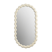 Miroir en polyrésine blanc cassé 85x45x3cm Zigzag - &Klevering