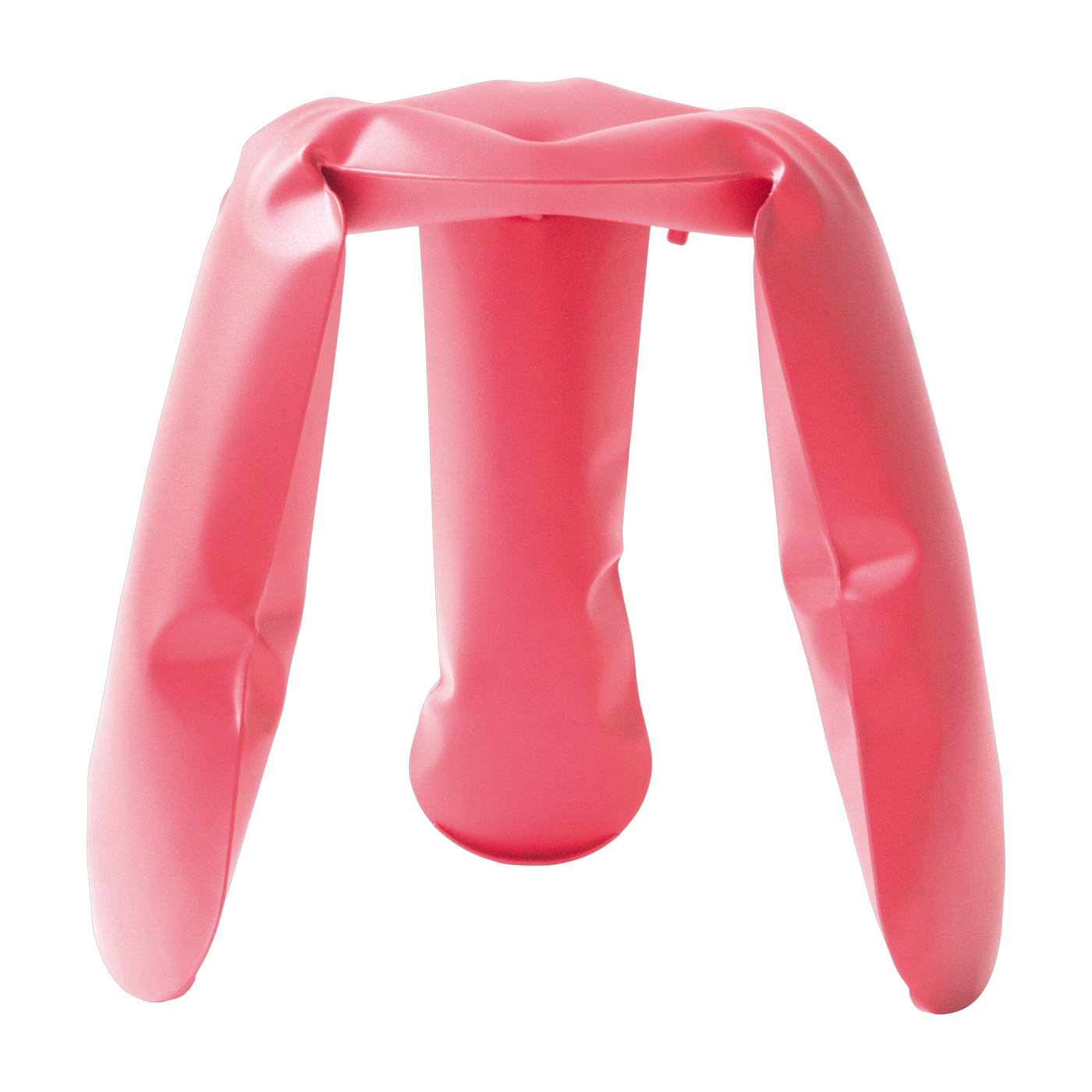 Red stainless steel stool Plopp mini - Zieta
