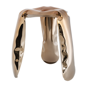 Plopp mini Taburete de acero inoxidable Golden - Zieta