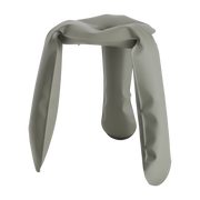 Moss grey steel stool mat 35x50cm Plopp Standard - Zieta