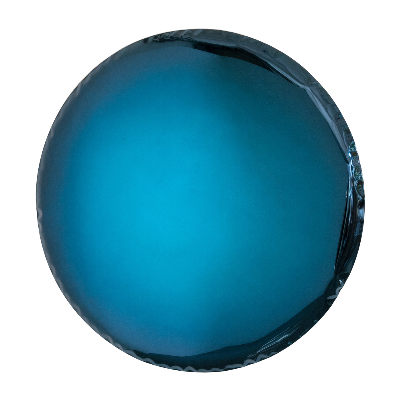 design Espejo de acero inoxidable azul profundo 95cm OKO - Zieta