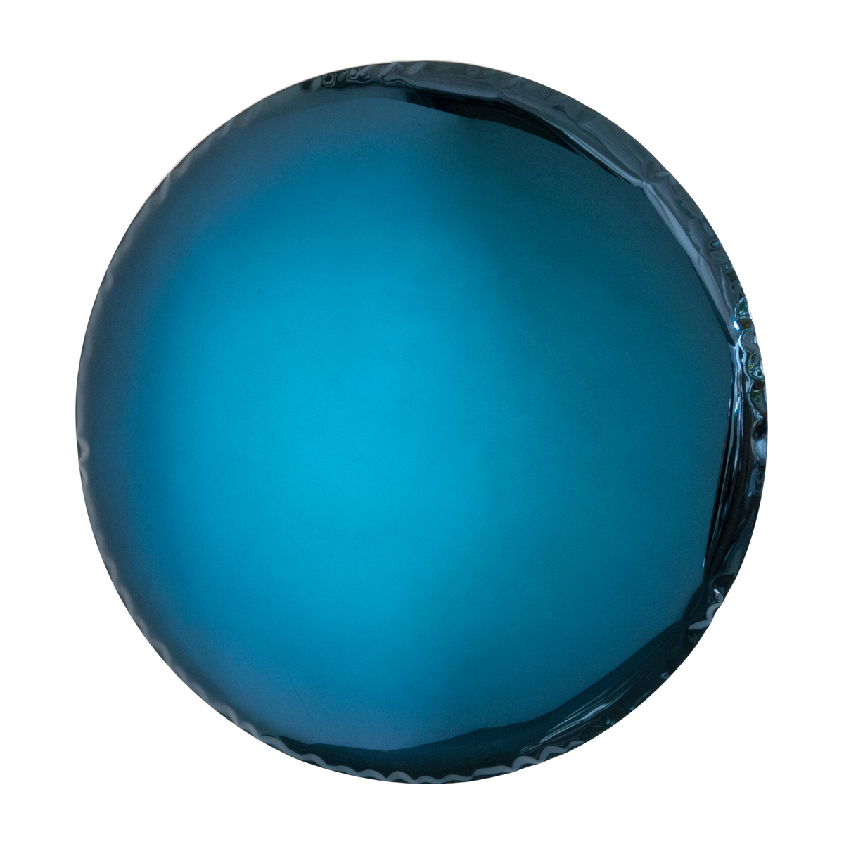 Deep blue stainless steel mirror design 36cm OKO - Zieta