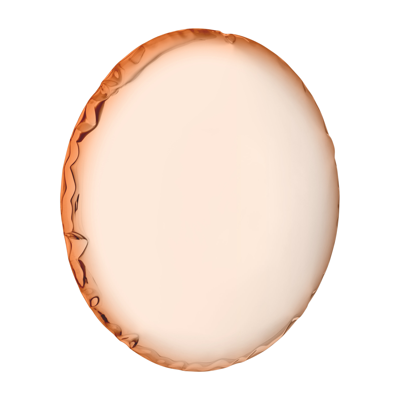 Mirror design in rose gold stainless steel 36cm OKO - Zieta