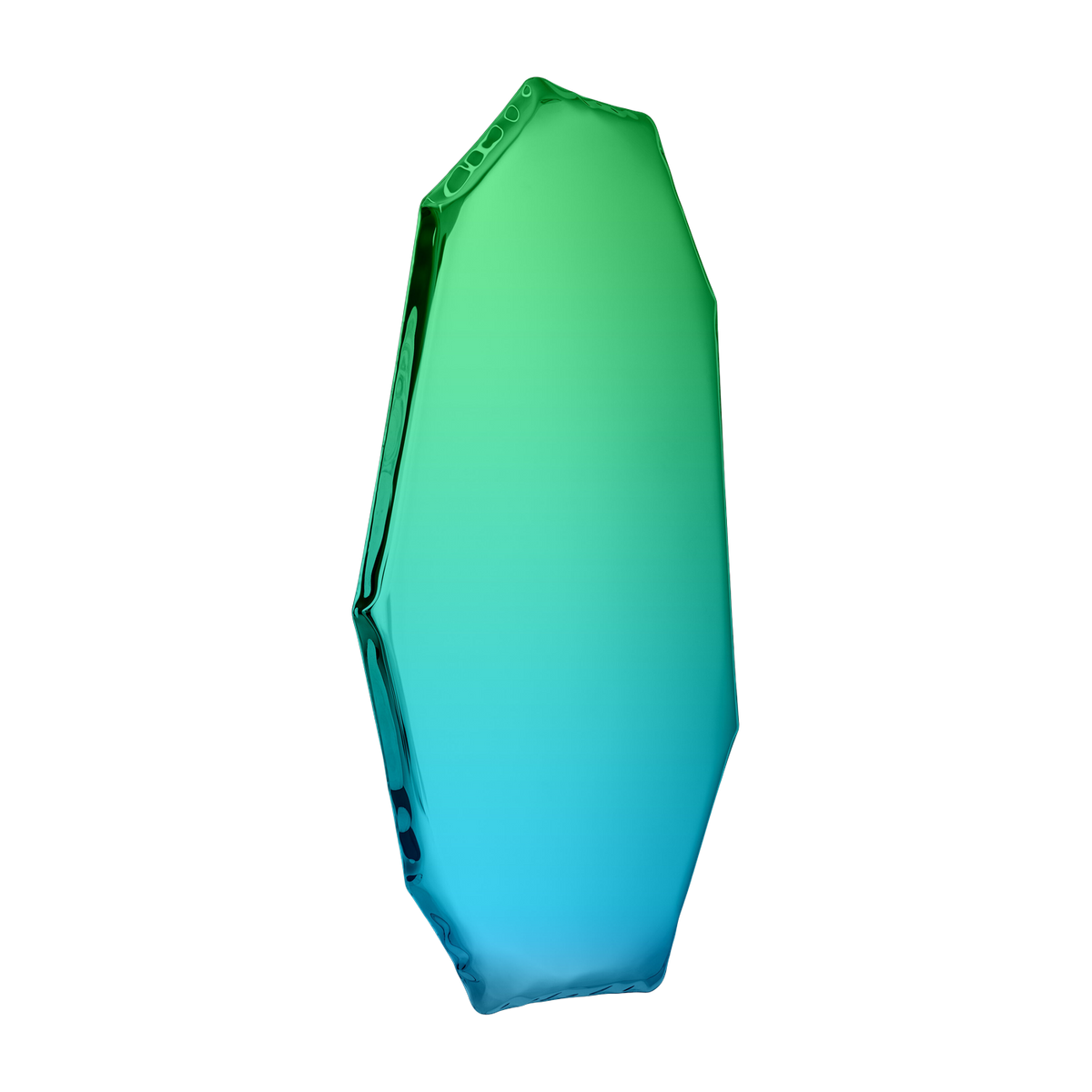 Specchio in acciaio inossidabile blu zaffiro e smeraldo 124x67x6cm Tafla C3 - Zieta
