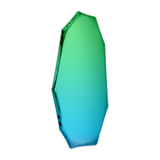 Sapphire blue and emerald stainless steel mirror 124x67x6cm Tafla C3 - Zieta