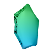 Miroir en inox bleu sapphir et émeraude 55x40x6cm Tafla C5 - Zieta