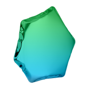 Specchio in acciaio inossidabile blu zaffiro e smeraldo 55x50x6cm Tafla C6 - Zieta
