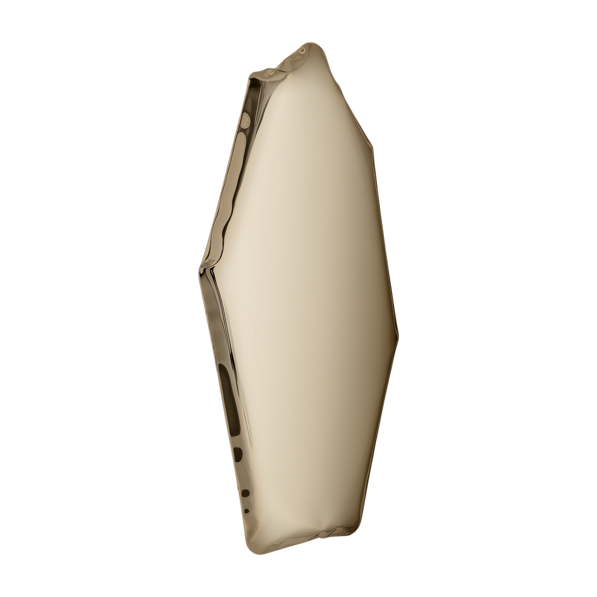 Specchio in acciaio inox placcato oro 100x50x6cm Tafla C4 - Zieta