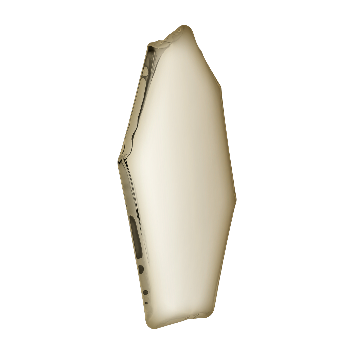 Specchio in acciaio inox color oro pallido 100x50x6cm Tafla C4 - Zieta