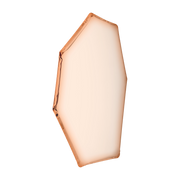 Specchio in acciaio inossidabile, rosa-oro 149x94x6cm Tafla C2 - Zieta