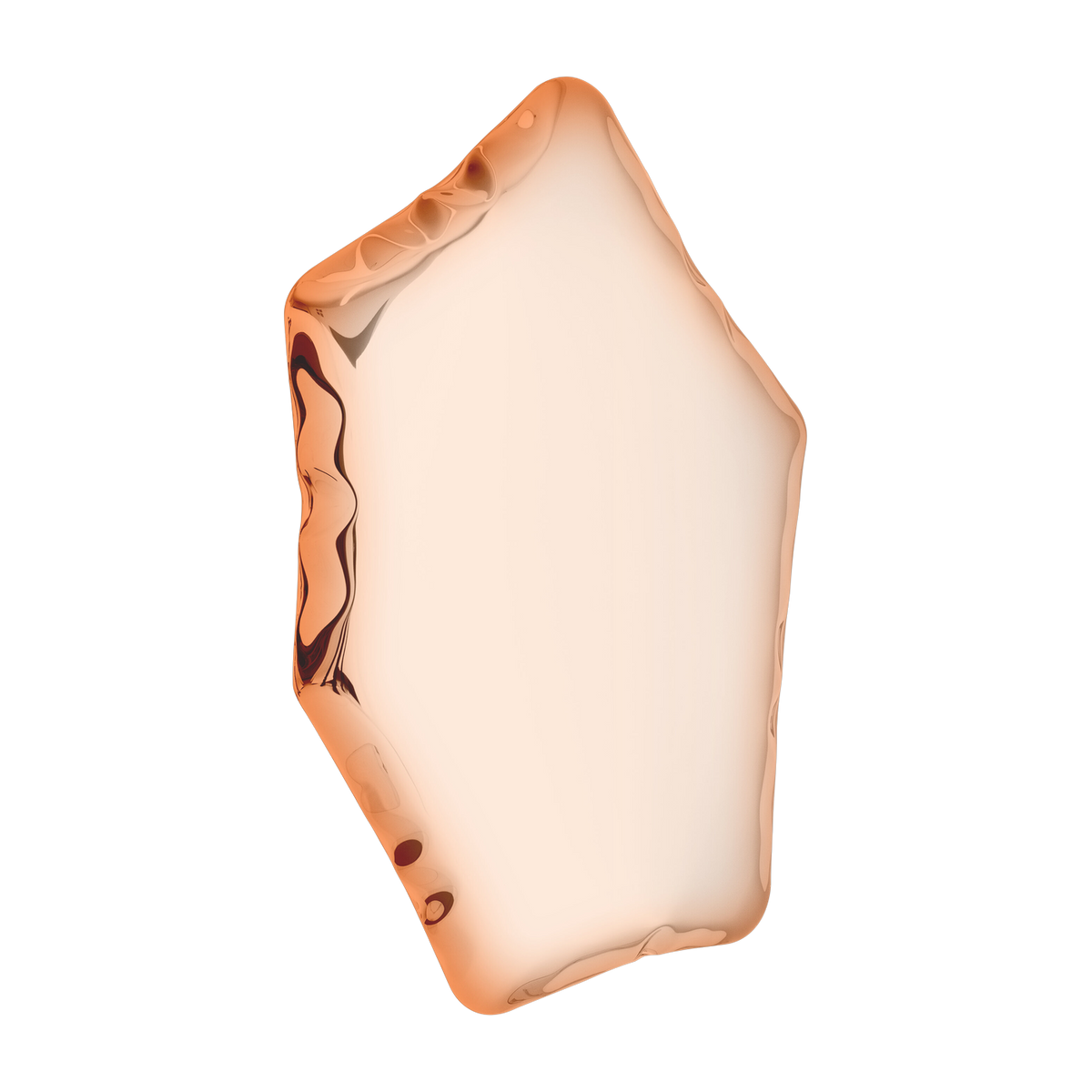 Specchio in acciaio inossidabile rosa-oro 55x40x6cm Tafla C5 - Zieta