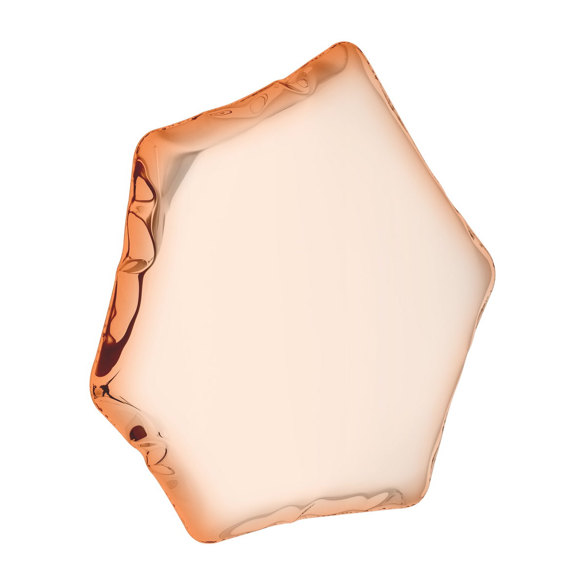 Specchio in acciaio inossidabile rosa-oro 55x50x6cm Tafla C6 - Zieta