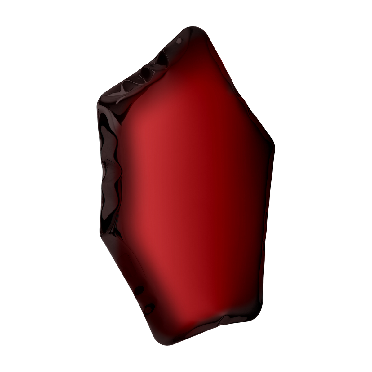 Specchio in acciaio inossidabile rosso rubino 55x40x6cm Tafla C5 - Zieta