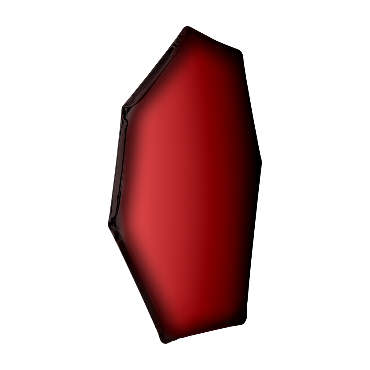 Specchio in acciaio inox rosso rubino 149x94x6cm Tafla C2 - Zieta