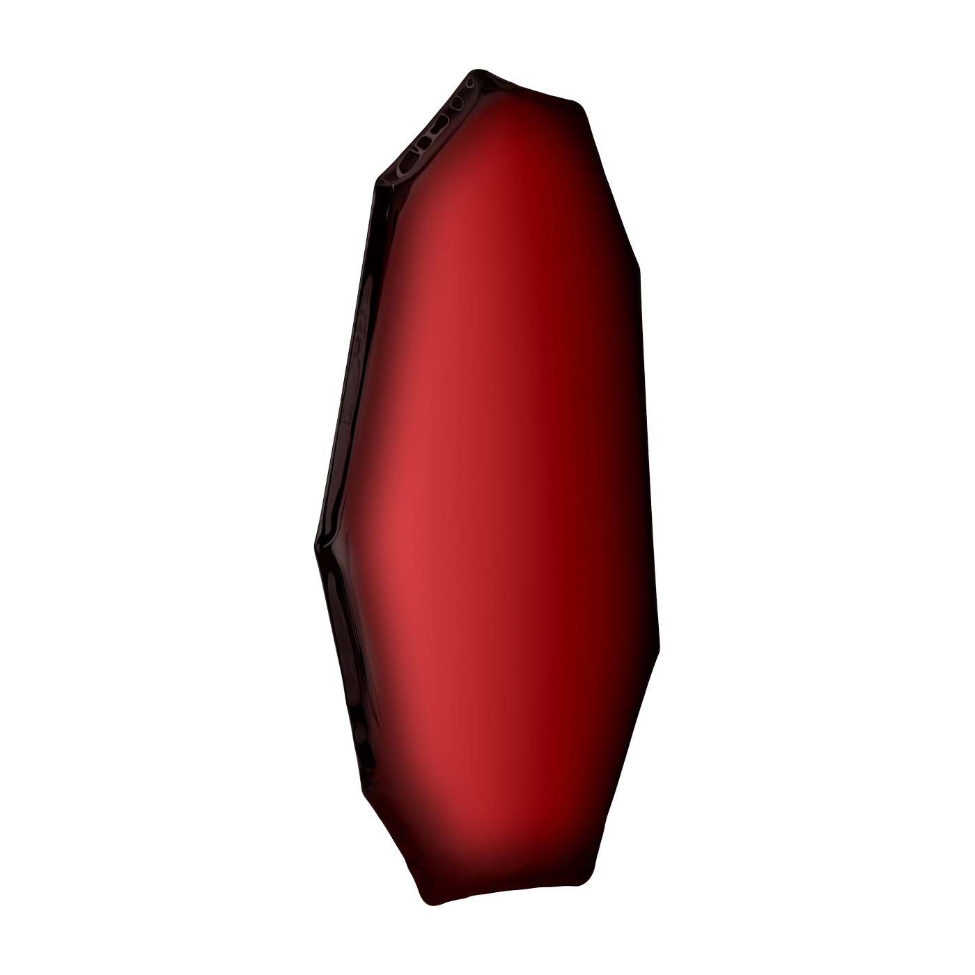 Specchio in acciaio inox rosso rubino 124x67x6cm Tafla C3 - Zieta