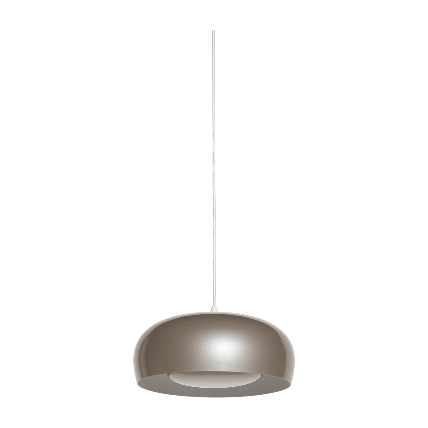 gris clair Brush Lámpara colgante de aluminio 35cm - Petite Friture