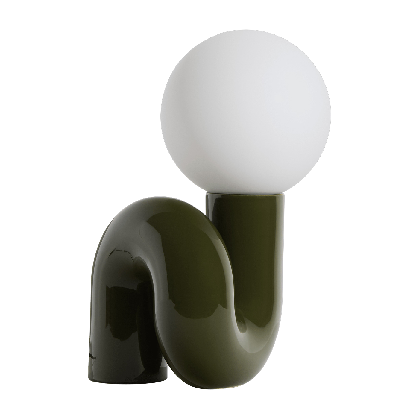 Grande lampe à poser en céramique vert 51cm Neotenic - Petite Friture
