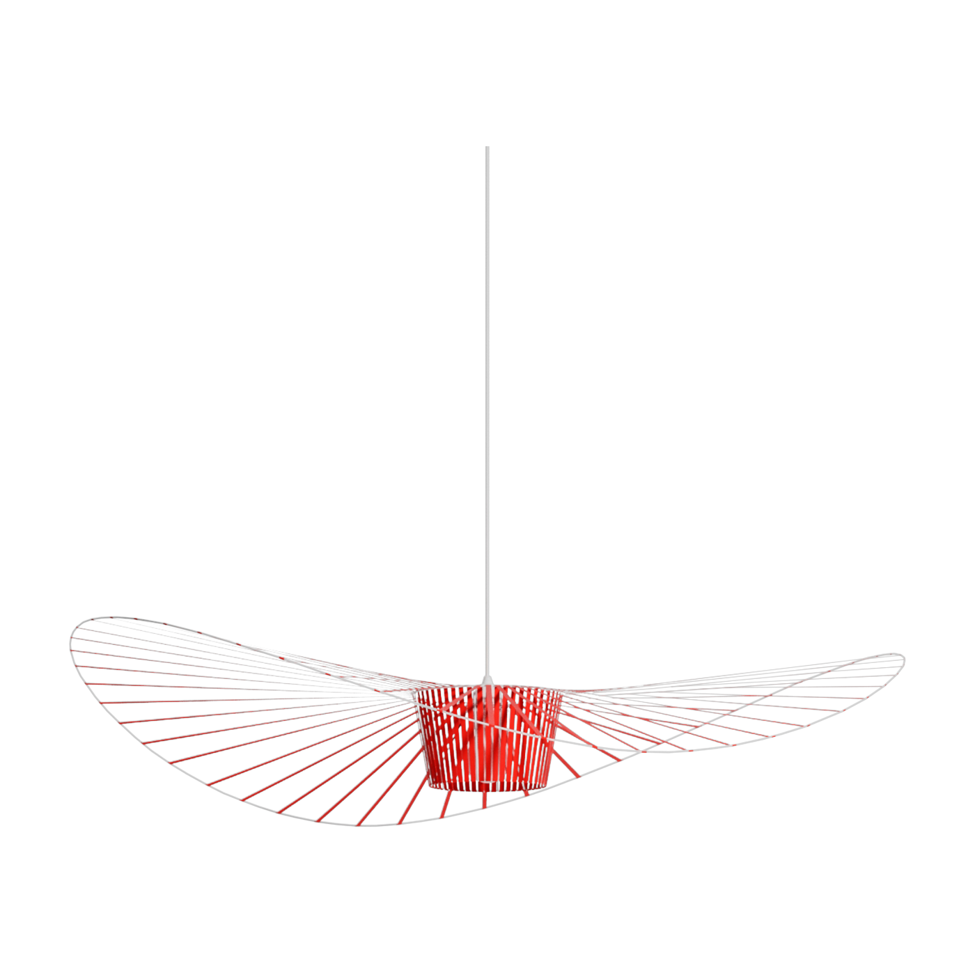 Suspension en acier vermillon 110cm Vertigo - Petite Friture
