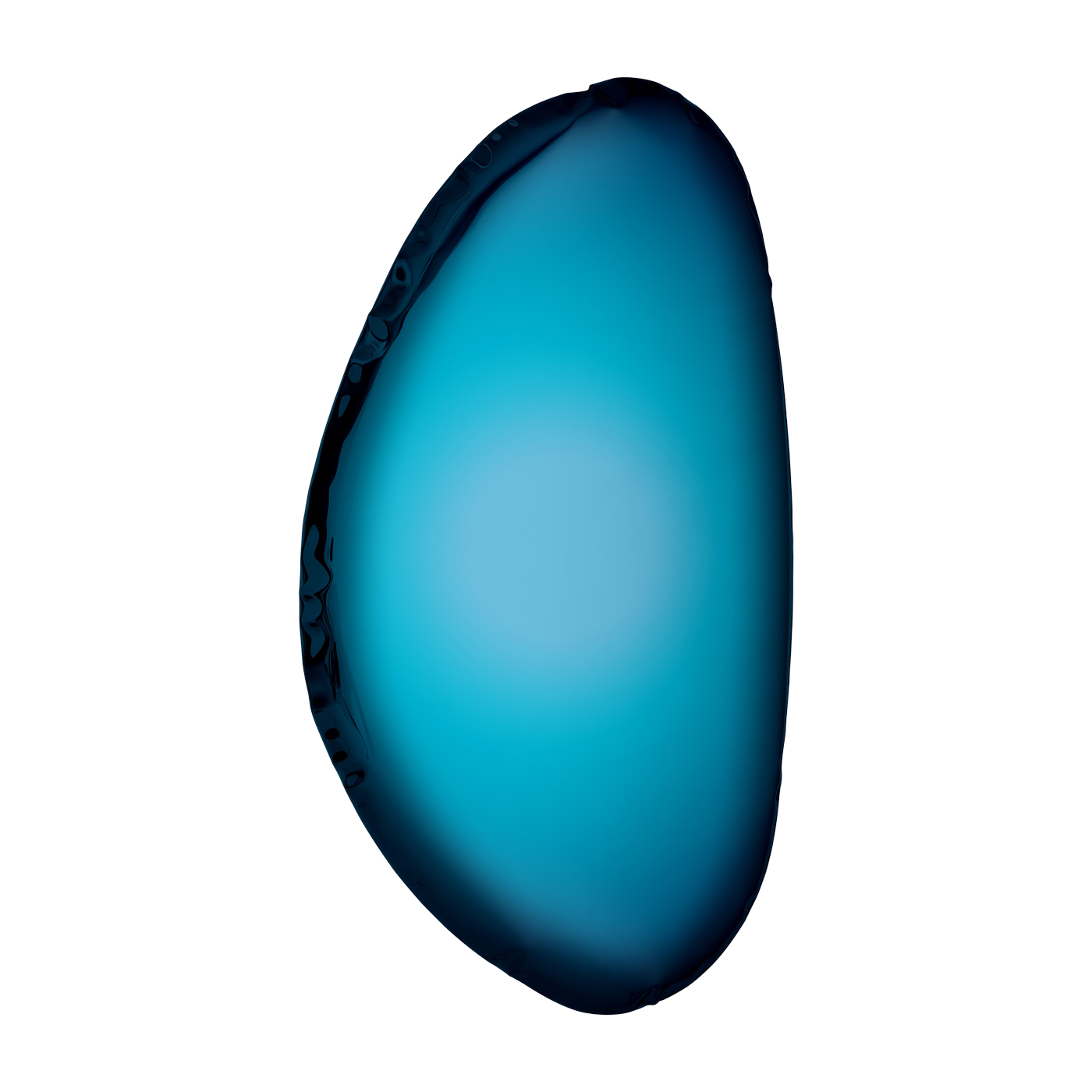 Espejo de acero inoxidable azul profundo 124x79x6cm Tafla O3 - Zieta