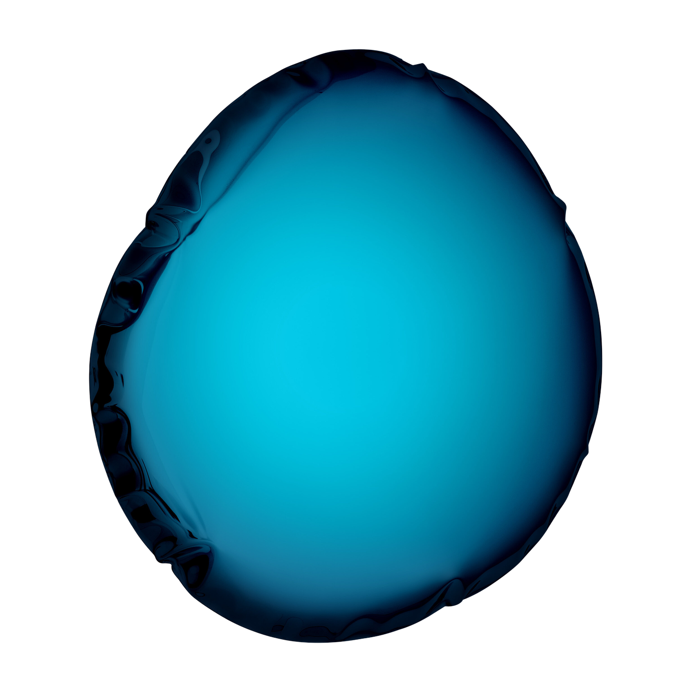 Espejo de acero inoxidable azul oscuro 55x50x6cm Tafla O6 - Zieta