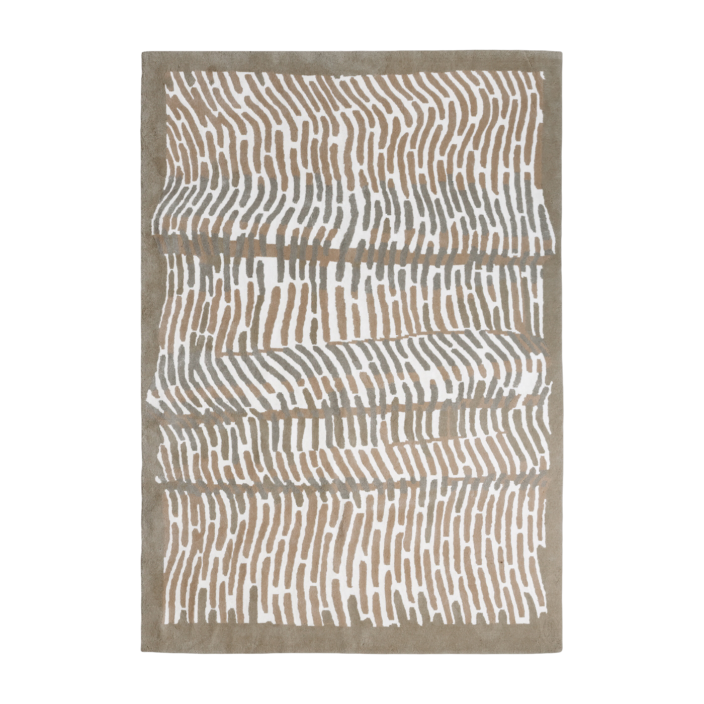 Alfombra rectangular de lana beige 160x230cm Ether - Edito