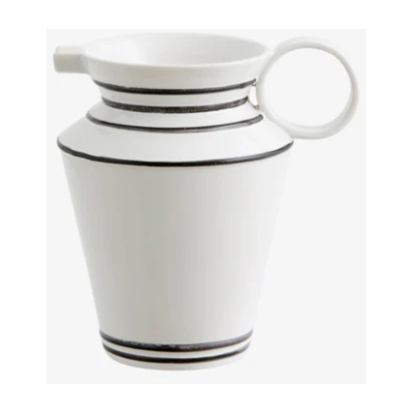 Carafe en grès blanc 16x20,5cm Capparis - Nordal