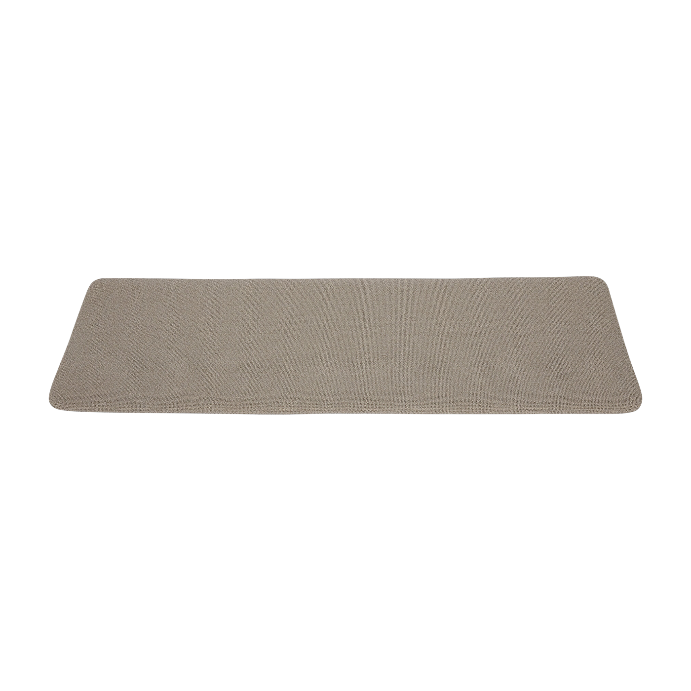 Curva Cojín de asiento para banco en poliéster rizado topo 95, 5x32cm - AYTM