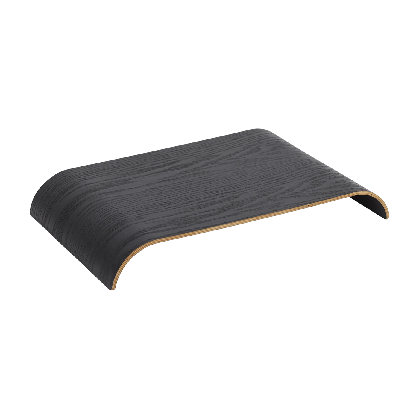 Curva Panel de estantería roble negro 41x25, 3cm - AYTM