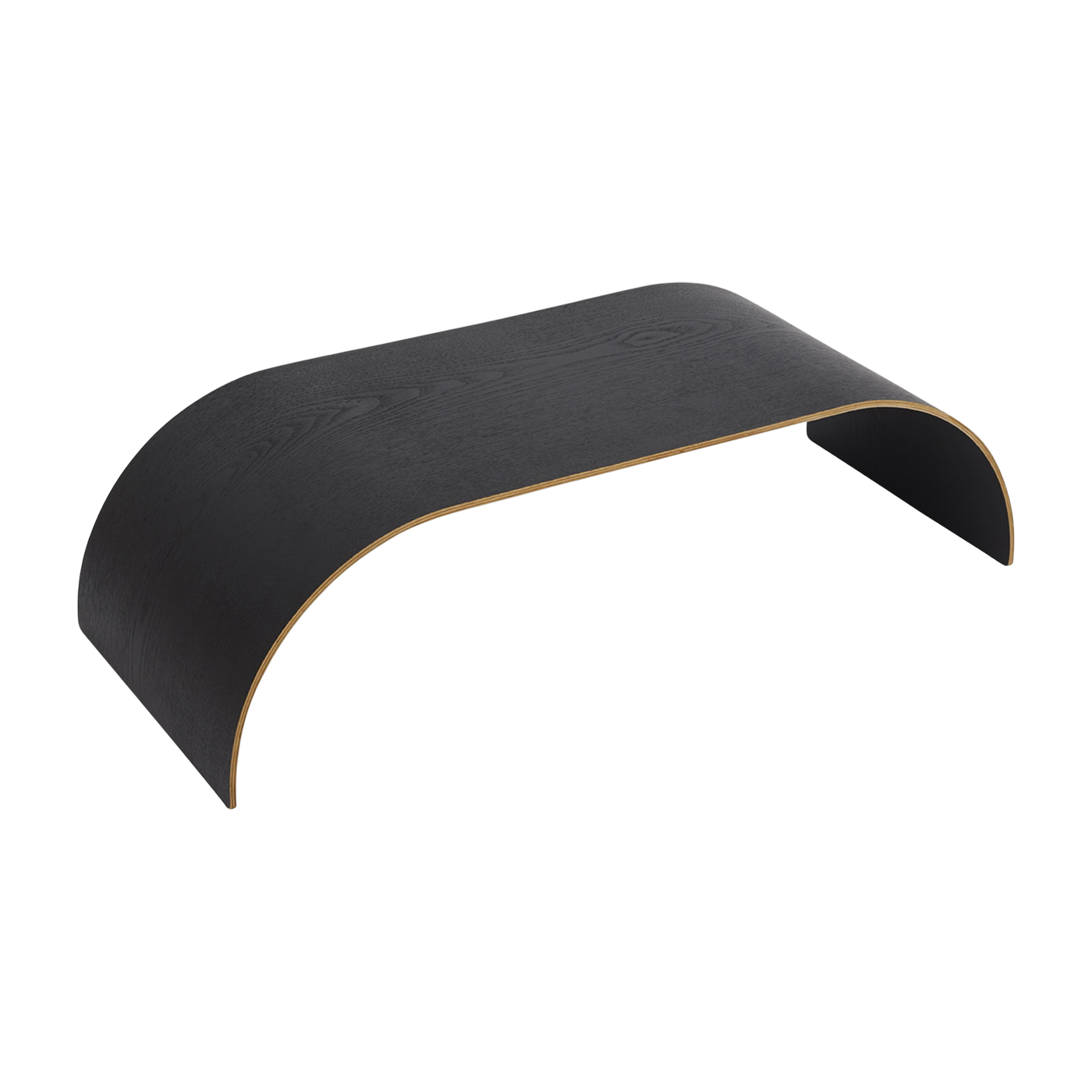Curva Panel de estantería de roble negro 62. 2x25. 3cm - AYTM