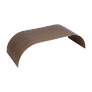 Curva Panel de estantería de nogal 62. 2x25. 3cm - AYTM