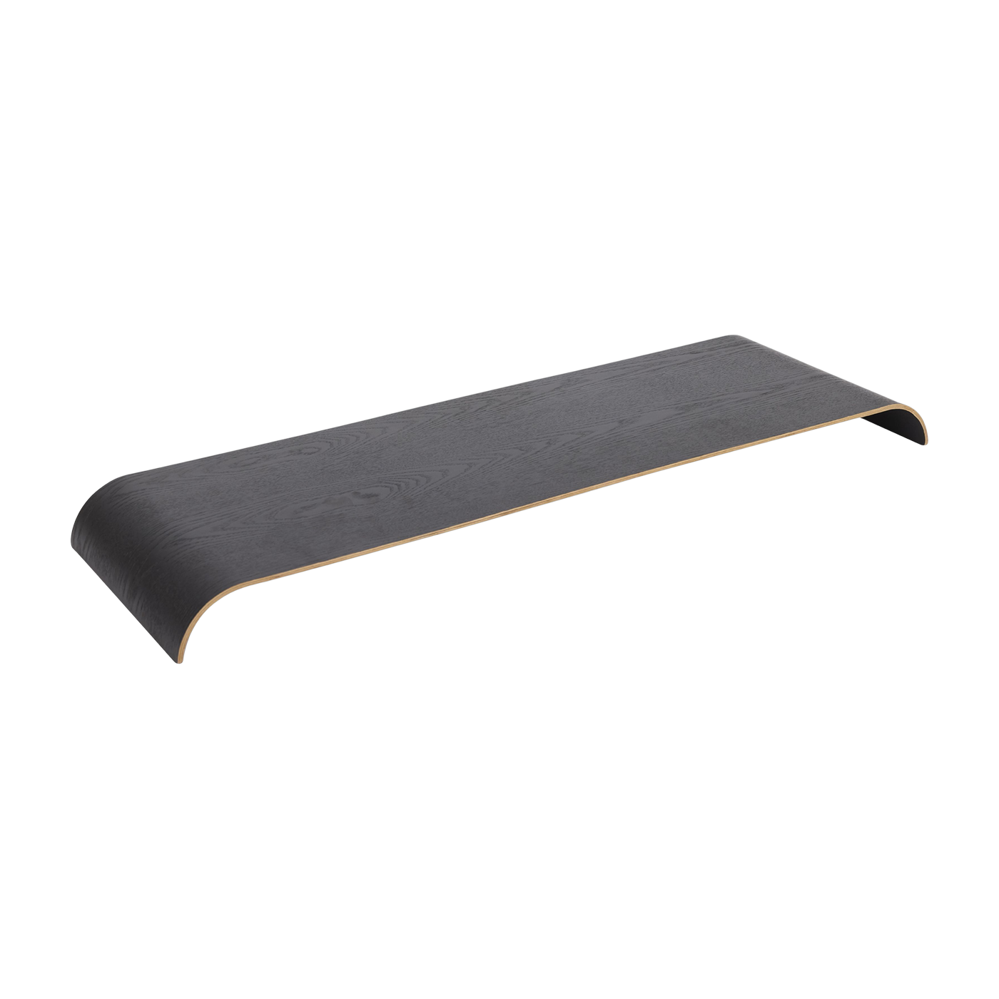 Curva Panel de estantería de roble negro 81x25, 3cm - AYTM