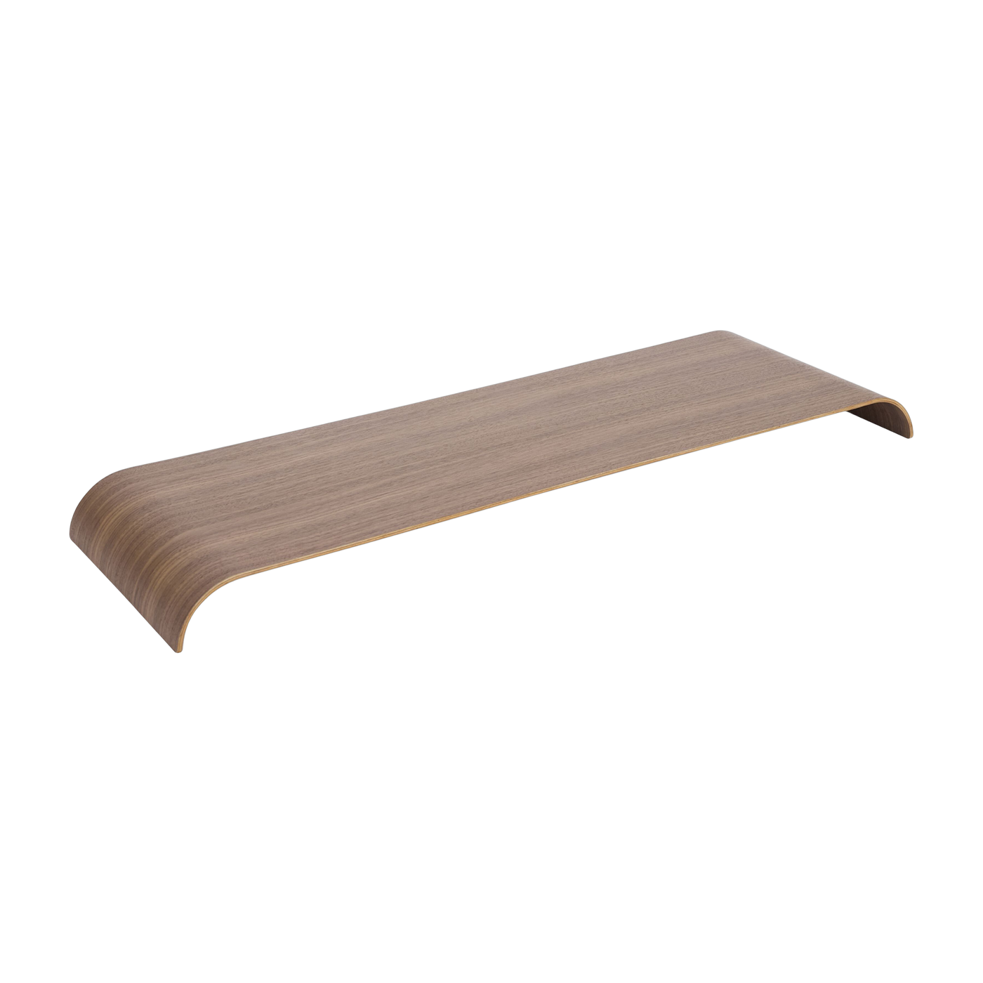 Curva Panel de estantería de nogal 81x25, 3cm - AYTM