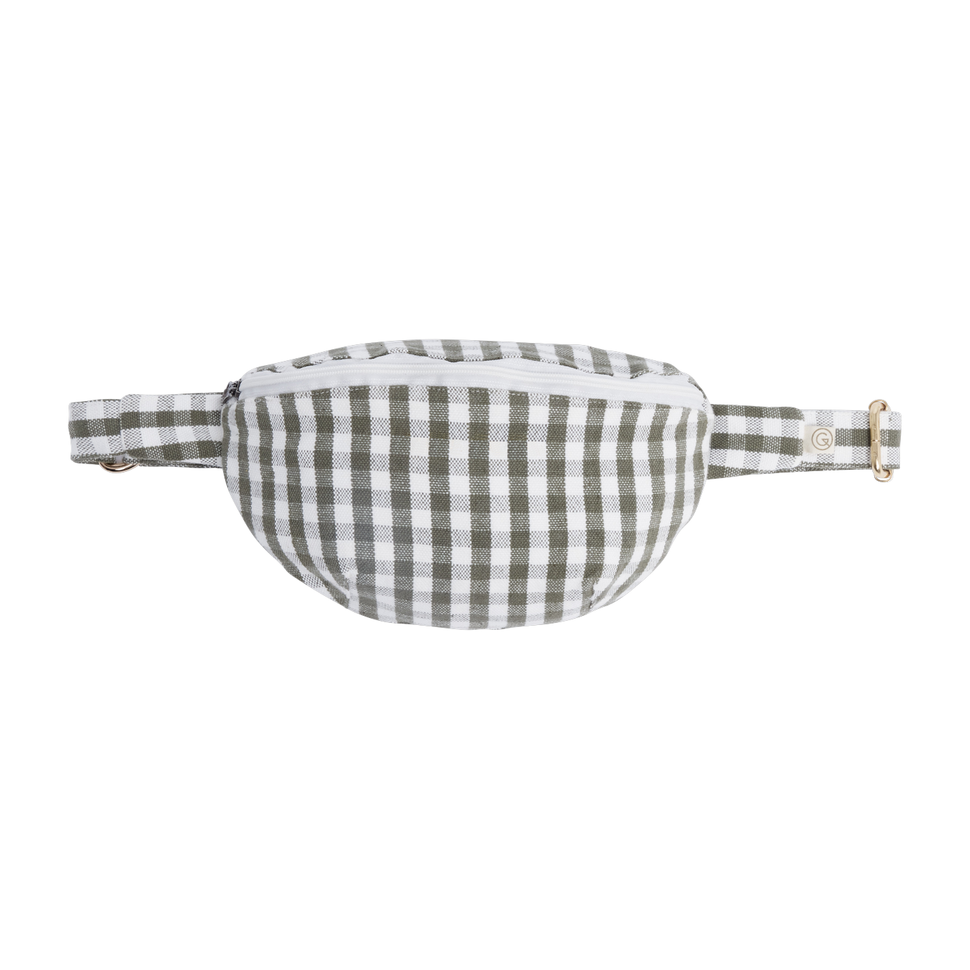 Banane coton vichy kaki 30x15x8cm - Gabrielle paris