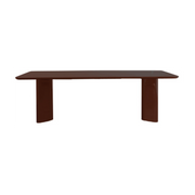 Table à manger en frêne laqué bordeaux 260x100cm Victoire - Gabrielle paris