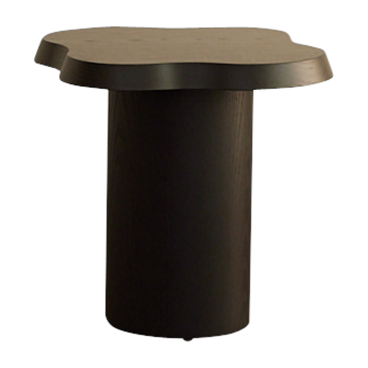 Mesa auxiliar Mahaut de fresno negro lassure 50x45cm - Gabrielle paris