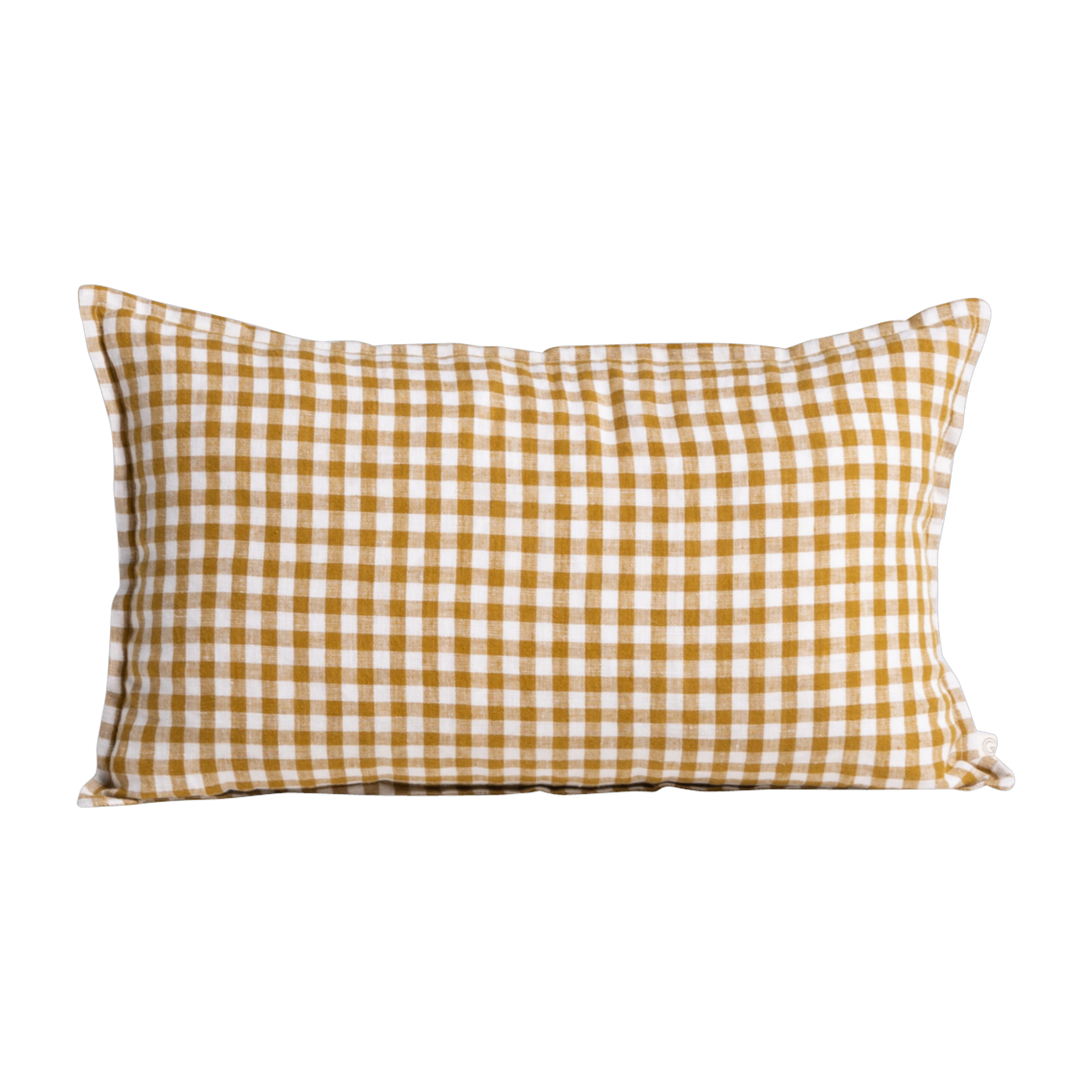 Cuscino Taormina curry in lino lavato con imbottitura 30x50cm - Gabrielle paris