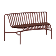Banco de hierro rojo 79x159x80cm - HAY