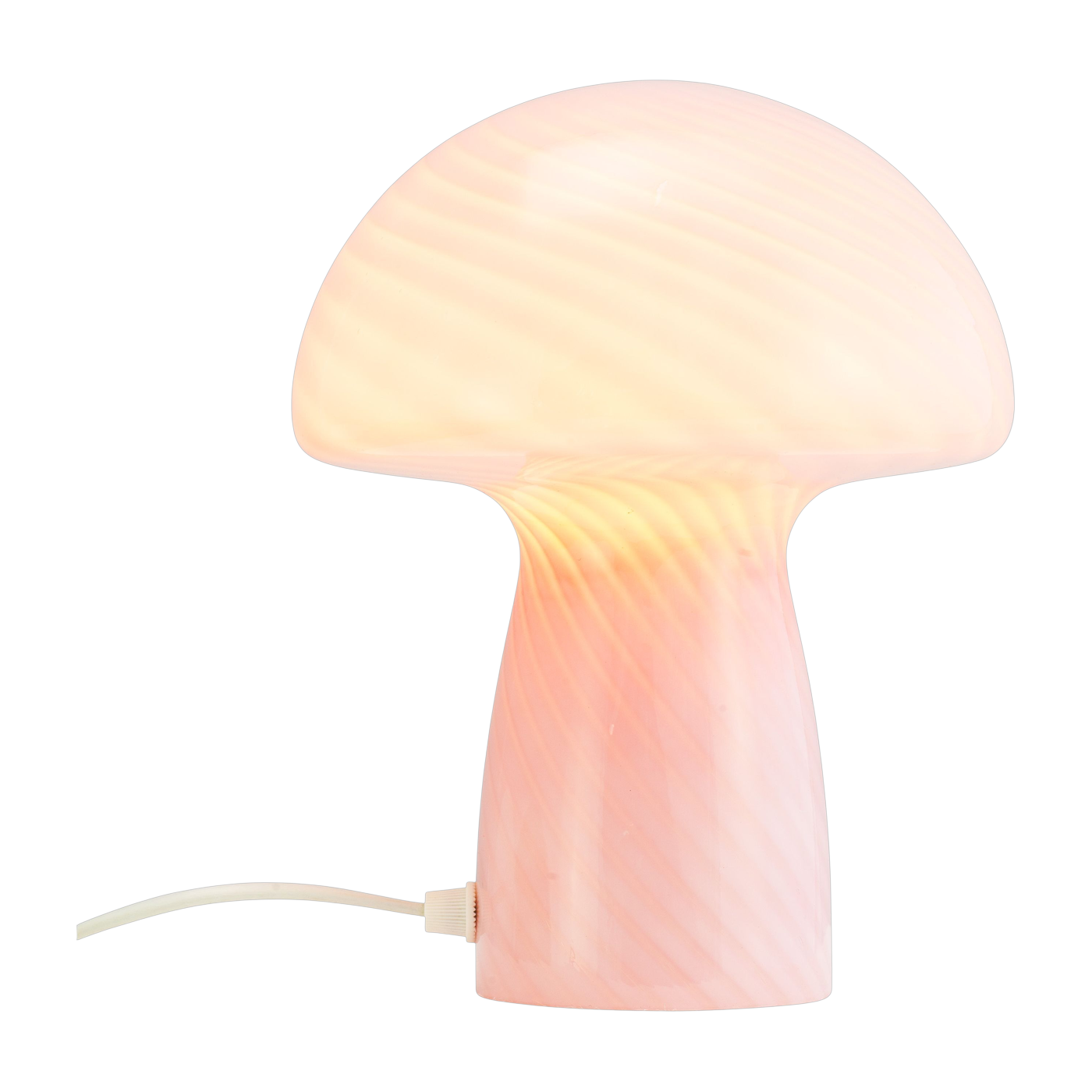 Lampada da tavolo in vetro rosa Jenny Mushroom 18x23cm - Lampade da tavolo Dyberg larsen