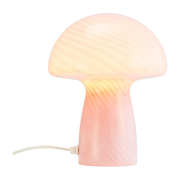 Lampe à poser en verre rose champignon 18x23cm Jenny - Dyberg larsen