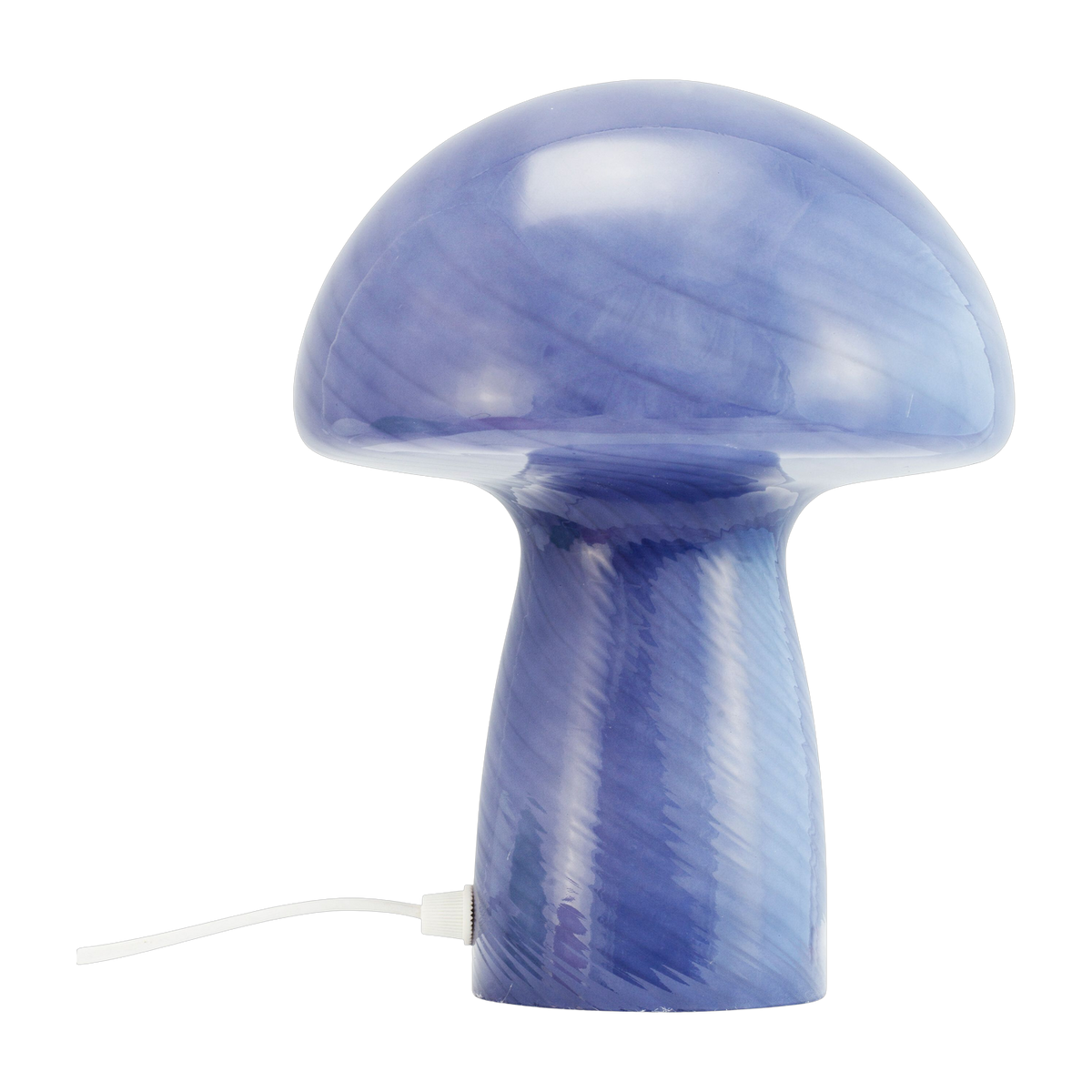 Lampada da tavolo in vetro blu a forma di fungo 18x23cm Jenny - Dyberg larsen