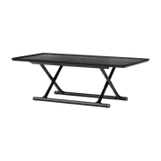 Table basse pliable en chêne teint noir 130 x 46 cm Jäger - Audo