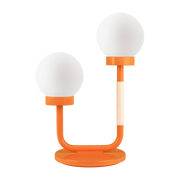 Steel and leather table lamp zesty orange 35x47cm Little Darling - Swedish Ninja