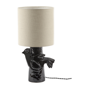 Lámpara de mesa Paloma de gres esmaltado negro 52cm Paloma - Serax