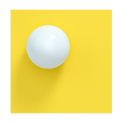 Applique murale carrée en verre opalin et acier sunshine yellow 27x37cm Candy - Swedish Ninja